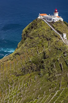 View From Above Prints: Portugal, Azores, Santa Maria Island, Ponta do Castelo lighthouse