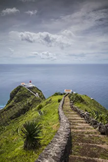 Images Dated 25th May 2017: Portugal, Azores, Santa Maria Island, Ponta do Castelo lighthouse