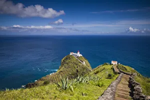 Images Dated 24th May 2017: Portugal, Azores, Santa Maria Island, Ponta do Castelo lighthouse