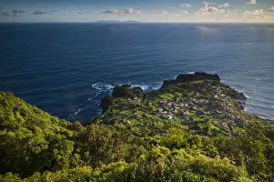Portugal, Azores, Sao Jorge Island. Faja do Ouvidor