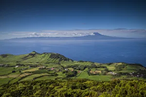 View From Above Prints: Portugal, Azores, Sao Jorge Island, Pico da Velha