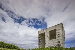 Whale Watching Prints: Portugal, Azores, Sao Miguel Island, Cintrao. Ponta de Cintrao, whale watching refuge