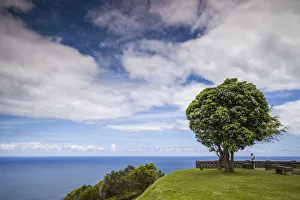 Images Dated 18th May 2017: Portugal, Azores, Sao Miguel Island, Baia de Santa Iria. Miradouro de Santa Iria
