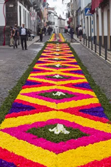 Portugal, Azores, Sao Miguel Island, Ponta Delgada. Festa Santo Christo dos Milagres festival