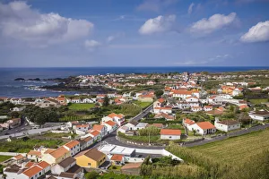 Images Dated 22nd May 2017: Portugal, Azores, Sao Miguel Island, Mosteiros. Elevated town view