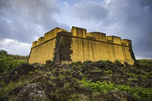 Images Dated 5th May 2017: Portugal, Azores, Terceira Island, Praia da Vitoria. Forte de Santa Catarina fort