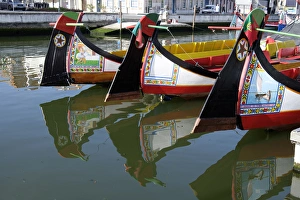 Bright Colors Prints: Portugal. Central Region, Aveiro. portuguese Venice. 10th Century city