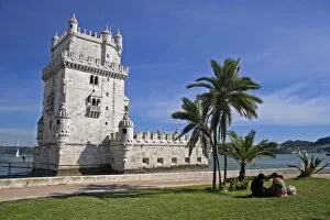 Images Dated 25th March 2007: Portugal, Lisbon. Belem Tower, a UNESCO World Heritage Site in the Belem district of Lisbon
