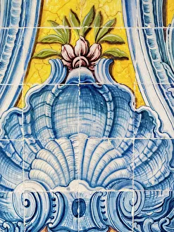 Lisbon Prints: Portugal, Lisbon. Colorful azulejos