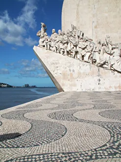 Lisbon Prints: Portugal, Lisbon. Monument to the Discoveries (Padrao dos Descobrimentos), Belem District