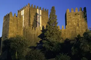 10th Century Prints: Portugal, Minho, Guimaraes. Castelo de Sao Miguel (10th century castle)
