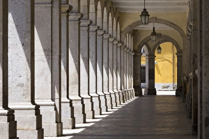 Images Dated 3rd July 2015: Portugal, Minho Province, Braga. Urban area arched corridor