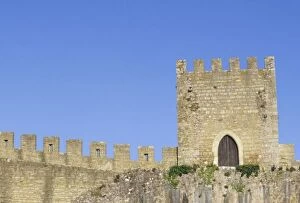 Images Dated 2nd November 2004: Portugal, Obidos. Castle towers and crenellated walls, 12th Century