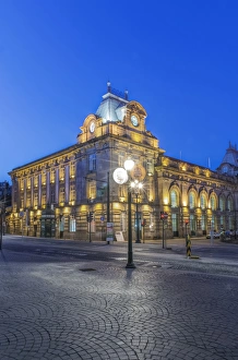 Illuminated Prints: Portugal, Porto, Sao Bento Station at Dawn