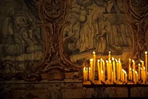 Dark Prints: Portugal: Setubal, Igreja de Jesus (17th century) with azulejos