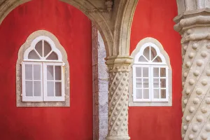 Prints of Portugal, Sintra. Pena National Palace interior. Credit as: Jim Nilsen / Jaynes Gallery / DanitaDelimont.com Images Dated 2018 December: Portugal, Sintra. Pena National Palace interior