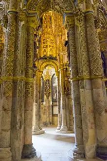 Images Dated 12th July 2015: Portugal, Tomar. Tomar Castle, Knights of the Templar fortress, castle and convent