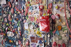Post Alley Gum Wall near Pike Place in Seattle, Washington State