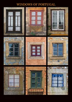 Concrete Prints: This poster captures interesting windows found throughout Portugal