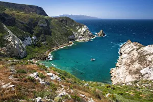 Shoreline Prints: Potato Harbor, Santa Cruz Island, Channel Islands National Park, California USA