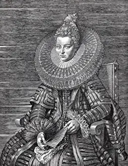 Wife Prints: Potrait of Isabella Clara Eugenia wife of Archduke Alberto of Spain, by Rubens