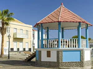 Dry Season Prints: Praca 12 de Septembro. Sao Filipe, the capital of the island