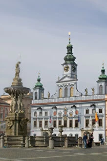 Premysl Otakar II square, Czech Republic, Ceske Budejovice