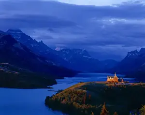 Waterton Prints: Prince of Wales Hotel in Wateron Lakes National Park in Alberta Canada