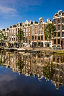 Amsterdam Prints: Prinsengracht Canal, Amsterdam, Holland, Netherlands