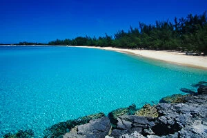 Pristine beach, Fernandez Bay, Cat Island, Bahamas