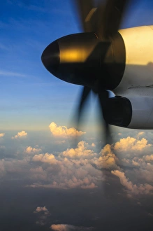 Plane Prints: Propeller of turboprop machine, Philippines