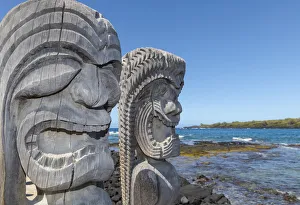 Lagoon Prints: Pu uhonua O Honaunau National Historic Park, Big Island, Hawaii