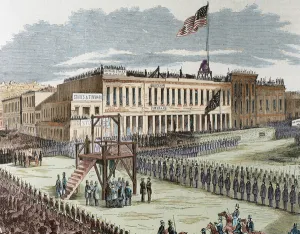 Public execution of murderers Joseph Hetherington and Philander Brace, 29 July 1856 Public execution of murderers Joseph Hetherington and Philander Brace, 29 July 1856