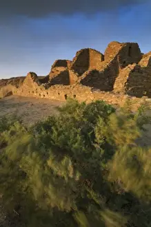 American Indian Prints: Pueblo del Arroyos, Chaco Culture National Historic Park, New Mexico, USA