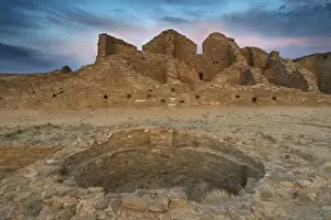 American Indian Prints: Pueblo del Arryos, Chaco Culture National Historic Park, New Mexico, USA