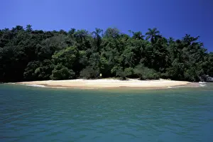 Guanica Prints: Puerto Rico, Mata la Gatas Island, village of Guanica