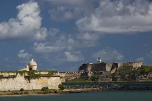 Images Dated 17th December 2009: Puerto Rico, San Juan Area, Catano, Isla de Cabras, Fuerte San Juan de la Cruz fort