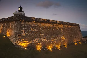 Puerto Rico, San Juan, Old San Juan, San Felipe del Morro Fort, El Morro, fortress walls