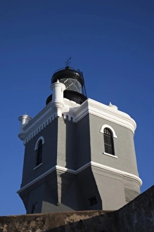 Images Dated 10th December 2009: Puerto Rico, San Juan, Old San Juan, San Felipe del Morro Fort, El Morro lighthouse