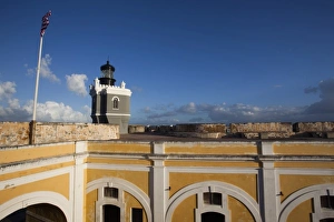 Images Dated 10th December 2009: Puerto Rico, San Juan, Old San Juan, San Felipe del Morro Fort, El Morro lighthouse