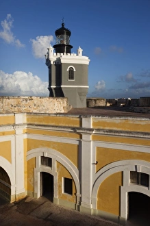 Images Dated 10th December 2009: Puerto Rico, San Juan, Old San Juan, San Felipe del Morro Fort, El Morro lighthouse