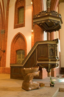 Images Dated 27th April 2004: pulpit, Maria Church, warnemunde