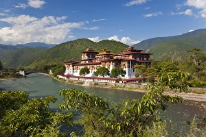 Punakha Prints: Punakha Dzong or monastery, Punakha, Bhutan