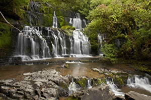 Images Dated 13th February 2012: Purakaunui Falls, Catlins, South Otago, South Island, New Zealand