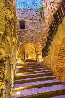 Arabic Prints: Qalat ar-Rabid Ancient Arabic Fortress Castle Ajlun Jordan