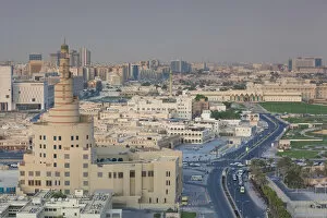 Qatar Collection: Qatar, Doha, FANAR, Qatar Islamic Cultural Center, elevated view, morning