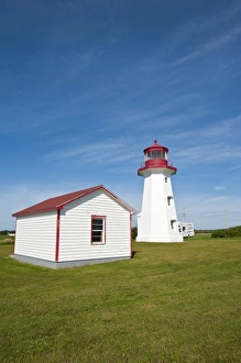 Quebec, Canada. Cap D Espoir Lighthouse