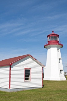 Images Dated 15th August 2009: Quebec, Canada. Cap D Espoir Lighthouse