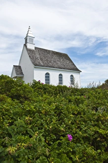 Images Dated 20th August 2009: Quebec, Canada. Chapel on the beach, Port au Persil