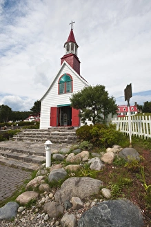 Images Dated 19th August 2009: Quebec, Canada. The Historic Indians chapel in Tadoussac